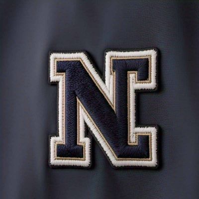 Black Letter N Patch with White Border Embroidered Iron On for Jackets T Shirts Hats Bags and More Manufacturers, Suppliers in Houston