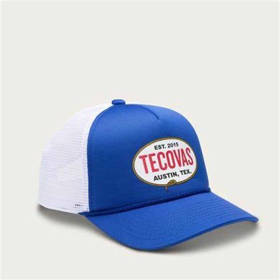 Blue Color Tecovas Mesh Trucker Cap for Men Manufacturers, Suppliers in Houston
