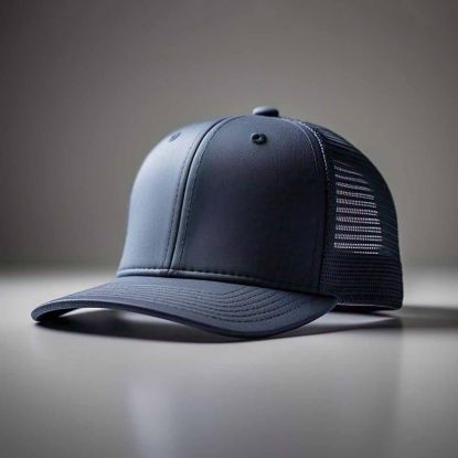 Cotton Twill Mesh Back Trucker Hat with Pre Curved Bill and Classic Snapback Black Color Manufacturers, Suppliers in Gulfport, Mississippi