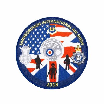 Farnborough International Air Show Woven Patches Signature Patches Manufacturers, Suppliers in Houston