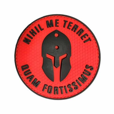 Spartan Nihil Me Terret Quam Fortissimus PVC Rubber Velcro Patch Manufacturers, Suppliers in Houston