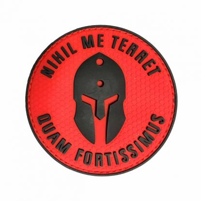 Spartan Nihil Me Terret Quam Fortissimus PVC Rubber Velcro Patch Manufacturers, Suppliers in Gulfport, Mississippi