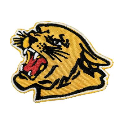 Wildcat Mascot Patch Yellow and Black Color Manufacturers, Suppliers in Houston