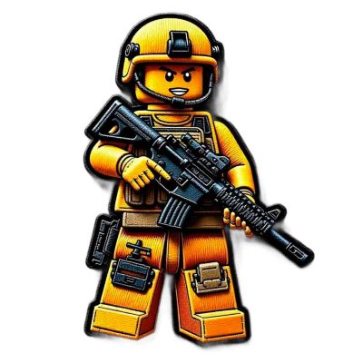 Zahal AK47 Runner Morale Patch Fighter Man Manufacturers, Suppliers in Houston